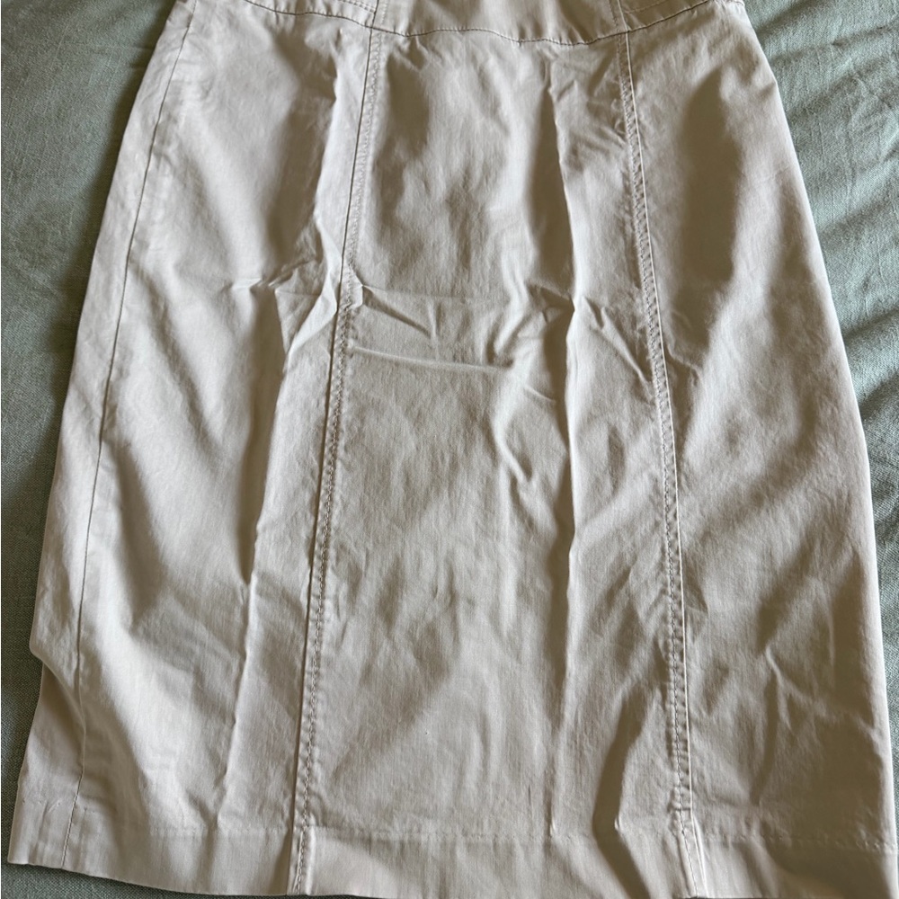 Kenar Khaki Pencil Skirt